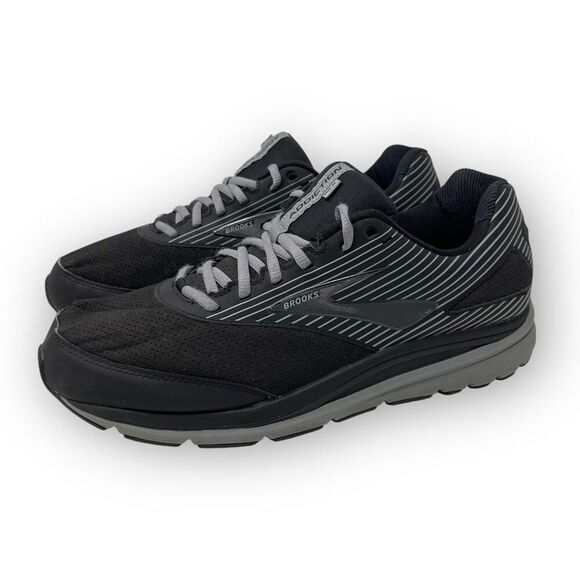 Brooks Addiction Walker 1103192E083 Black Running Shoes Sneakers Men 12 Wide 2E - Picture 2 of 11
